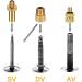 Szshimao Bicycle Valve Adapter Set | AV DV SV Compatibility | Inflating Needles for Sports Balls Bicycles & More - International Shipping Available - Buy Online on GoSupps.com
