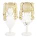 Lwiuentx Genshin Impact Cosplay Barbara Long Curly Wig Synthetic Hair for Men Women Halloween Party + Free Wig Cap