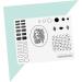 Healeved Manicure Mat Tools Nail Sticker Guide Nail Art Stamping Mat Nail Accessories Nail Art Transfer Tool Nail Stamp Plate Nail Art Mat Nail Art Tool Earth Tones Nail Supplies 40.5*30.5cm As Shown - Buy Online on GoSupps.com