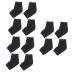 FRCOLOR 6 Pairs Anti-Tear Socks Ankle Socks Anti-Crack Heel Socks with Gel Lined Socks Moisturising Socks Gel Spa Socks Casual Socks Breathable Men and Women