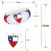 Chile Flag Rugby Ball Food & Cupcake Picks Toppers Party Decorations (14 Pack) - Buy Online on GoSupps.com