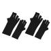 Fingerless UV Protection Manicure Gloves 2 Pairs UV Gloves Excellent Elasticity Art UV Blocking Gloves for Nail Gel Dryer Professional Fingerless Gloves for Protecting Hands from UV Nail Lamp Black - Buy Online on GoSupps.com