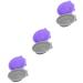 FOMIYES 6 Pcs Makeup Brush Cleaning Pad Cosmetics Brush Scrubber Makeup Washing Tools Scrubber Bowl Makeup Brush Cup Small Makeup Brush Cleaner Cup Fold Travel Cup Brush Silica Gel