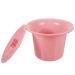 Healvian Travel Potty Portable Potty Portable Toilet Urinal Spittoon Chamber Pot Potty Night Urinal Pot with Lid for Adults Child Pregnant Women Pink Travel Potty Portable Potty