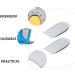 NOLITOY Shock Absorbing Heightening Insoles - 3 Pairs Gel Shoe Inserts for Men & Women Invisible Lift Cushions & Heel Boosters - Buy Online on GoSupps.com