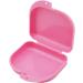 Mouthguard Case & Orthodontic Retainer Box - Pink Denture Storage Container for International Shipping - Buy Online on GoSupps.com