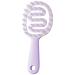 Veki scalp massage brush for wet and dry silicone shampoo hair brush for peeling and head massage scalp massage device with handle head massage brush all hair types of women (purple)