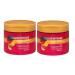 Lot de 2 masques Color Intense Deliplus pour cheveux color s ou m ch s avec de l'huile de grenade et de la vitamine E | 2 pots de 400 ml 800 ml