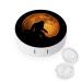Red Moon Bigfoot Round Case For Contact Lens Kit Storage Box with Mirror Printed