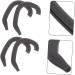ULTECHNOVO 20 Pairs Newborn Ear Protectors - Silicone Ear Corrector Sticker Holders for Masks - Ear Savers for Protruding Ears - Black (4.4x3.6x0.4cm) - Buy Online on GoSupps.com