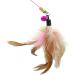SLSON Feather Teaser Cat Toy Interactive Cat Catcher and Exerciser Wand for Cats and Kitten Playing with Feather Bell and Flexible Wire - Buy Online on GoSupps.com