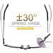 YIMI Full Lens Reading Glasses for Men & Women - Spring Hinge Anti Blue Light UV400 Protection Tinted Sun Readers - Black 2.5x - Buy Online on GoSupps.com