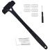 Back hair cutter for men back hair for men |Manual body hair cutter back razor - fast trimming portable extra long handle for back and leg hair body care F black