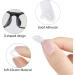 Chudian 60 Pairs Self-Adhesive Silicone Nose Pads for Glasses - Slipproof Transparent Pads for Sunglasses - Buy Online on GoSupps.com