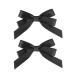 hgnxa Ribbon w Elegant 2000s Style Side Clip w Hair Clip Elaborate Gothic w Style Large wknot Balletcore Black