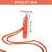 Vigorola 2 pcs Dog Whistle with Lanyard ABS Plastic Dog Training Whistles for for Recall and Pets Training(Orange + Light Green) - Buy Online on GoSupps.com