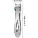 Large Nail Clippers Toenail Clippers for Seniors Stainless Steel Toenail Cutter Portable Nail Cutter with Long Handle and Metal Nail File Ergonomic Nail Clippers with Bevelled Head Silver - Buy Online on GoSupps.com
