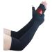 Long Arthritis Compression Gloves for Women & Men,Copper Gloves for Hand Support Pain Relief, Fingerless Carpal Tunnel Glove (Medium) Medium Black