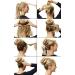 YaFex Hair Bun Maker Kit - 4 Donut Bun Makers & Accessories in Brown | Elastic Hair Ties and Bobby Pins Included - Buy Online on GoSupps.com