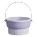 Cosmetic Cleaning Box Portable Cosmetic Tool Washing Bowl Silicon Brush Cleaner Pad 300g Makeup Brush Washing Box Cosmetic Cleaning Mat Scrubber Bowl Pad for Makeup Sponge Powder Puff Brushes Purple