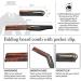GBS Folding Beard Comb Stainless Steel Beard Comb for Combing Hair Beards and Mustaches Folding Pocket Comb for Men Handmade 100 100mm Fine Teeth with Pocket Clip - Buy Online on GoSupps.com
