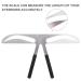 Golden Ratio Eyebrow Template - Stainless Steel Eyebrow Stencil with Three-Point Positioning for Perfect Semi-Permanent Shaping - Buy Online on GoSupps.com