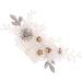 minkissy Pearl Side Hair Comb Wedding Headwear Floral Hair Accessories Metal Hair Comb Metal Hair Barrettes Pearl Hair Comb Rhinestone Barrettes Cloth Flowers European and American Bride - Buy Online on GoSupps.com