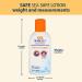 Safe Sea Anti Jellyfish Sting Lotion | Non-Toxic & Eco-Friendly | High Water Resistant | 4oz for Kids & Adults - Buy Online on GoSupps.com