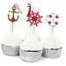 KICHOUSE 24pcs Wedding Cake Decorations Appetizer Picks Funny Cake Topper Nautical Cake Topper Sailboat Cake Topper Nautical Cupcake Picks Birthday Nautical Topper Ocean Top Hat Insert Card - Buy Online on GoSupps.com