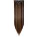 26 Ombre Colorful Synthetic Hair Extensions 8Pcs 18Clips Dark Brown/Sandy Blonde - 26 Inch - Buy Online on GoSupps.com