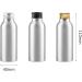 Zeoabsy 4-Pack 100ml Silver Aluminum Bottles with Gold Screw Lids - Ideal for Cosmetics Travel & Hotels - Buy Online on GoSupps.com