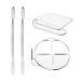 Creamoon Hand Makeup Mixing Palette Set with 2 Color Mixing Sticks - Transparent Acrylic Palette for Liquid Foundation and Nail Makeup - Buy Online on GoSupps.com