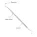 Masako Large Double-Sided Stainless Steel Blackhead Remover | 17 cm Pimple & Acne Tool for Nail & Foot Care | International Shipping Available - Buy Online on GoSupps.com