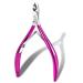 Professional nail skin pliers cuticles of scissors nail shaver made of stainless steel pedicure and manicure set for ingrown toenails (purple)
