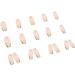 Justotry 24 Pcs Long Tender Green French Press on Nails for Women - Ballerina Stick on Nails with Glue for Nail Art Decoration - Buy Online on GoSupps.com