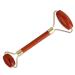 Rockcloud Natural Crystal Stone Roller Massager - Double Neck & Face Anti-Aging Tool | Red Jasper for Wrinkle Healing & Slimming Skincare - Buy Online on GoSupps.com