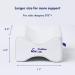 Orthopedic Knee Pillow for Side Sleepers - Pain Relief & Support - Memory Foam Contour Wedge - Large Size - Buy Online on GoSupps.com