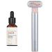 Red Light Therapy for Face Eyes and Neck Anti-Aging Serum 4 in 1 LED Light Therapy Face Massager Skin Rejuvenation Light Vibrating Massage Portable Skin Care Device At Home Face Therapy Wand..