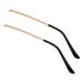 ibasenice Metal Glasses Replacement 1 Pair Metal Lenses Temple Sunglasses Arm Glasses Frame Temple Replacement Replacement Golden