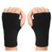 JUSDIQIR Palm Brace Wrist Support Sleeves (1 Pair)  Everyday Use Wrist Brace  Compression Carpal Tunnel for Wrist Pain Relief  Fitness Gloves  Sports Glove  Wrist Brace for Men and Women (Black)