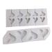 COLLBATH 2pcs Baking Mold/Cake Mold Lollipop Chocolate DIY Candy Mould Sucker Jelly Shaped Maker Fudge Heart Cake Mold Heart-Shaped Heart Silicone Lollipop molds White