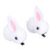 minkissy 1pair Plush Rabbit Hairpin Cat Hair Clip Bunny Hair Clip Easter Bunny Hair Clips for Girls Cartoon Hair Grasp Hair Grip Glitter Hair Clips Ear Accessories Child White