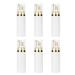 Plastic Airless Pump Bottles Refillable Lottion Bottle Soap Dispenser for Travel 6PCS(Gold)