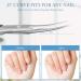 ACWOO 2PCS Sharp Curved Cuticle Nail Scissors - Stainless Steel Multi-Purpose Beauty Manicure Cutter for Nail, Toenail, Eyebrow, Eyelash - Buy Online on GoSupps.com