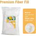 Premium 200g Polyester Fiber Fill for Small Dolls DIY, Pillows, and Cushions - Buy Online on GoSupps.com