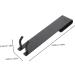 Gadpiparty 2pcs No Punching Hook Hat Hooks Storage Drawers Hat Hangers Hanging Hook Simple Glass Door 18X4.2CM Black2 - Buy Online on GoSupps.com