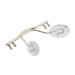 10 Pack Eyeglass Bridge Replacement Rimless Frame Metal Eyeglass Nose Bridge with Nose Pad Eyeglass Accessories (Color : Silver)