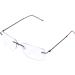 Rimless Progressive Multifocus Reading Glasses - Blue Light Blocking No Line Multifocal Eyewear for Men & Women - Lightweight Titanium 3.5x Magnification Eyeglasses - Buy Online on GoSupps.com