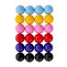 Thorza Colored Golf Balls - Multicolored Set of 24 for Kids Mini Golf, Putting Practice and Children Training