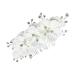 Angoily Flower Side Comb Bridal Side Combs Bride White Headgear Hair